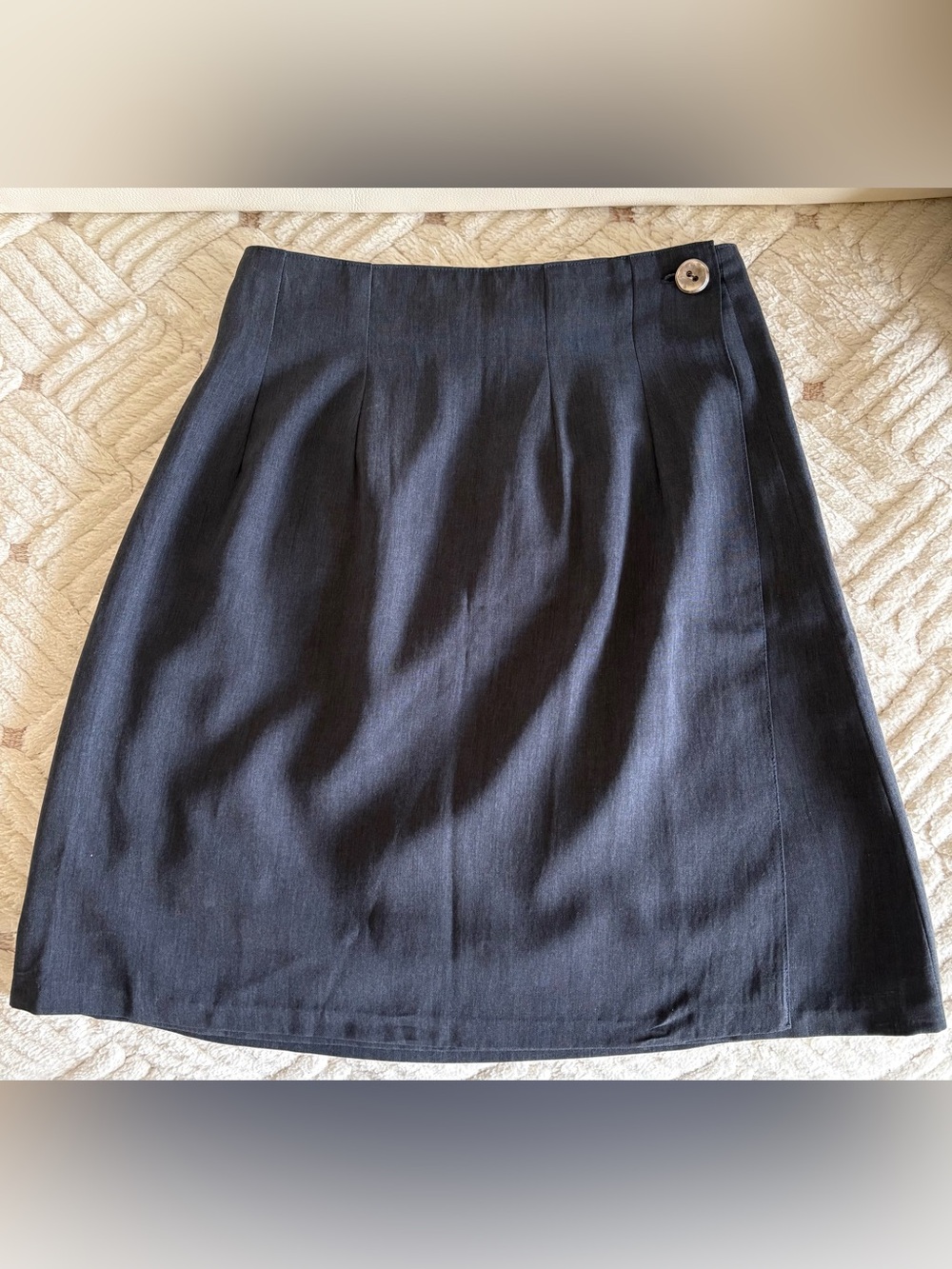 Vintage A-Line Skirt with Side Button